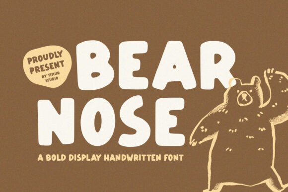 Bear Nose: The Handwritten Font Redefining Bold Creativity in Modern Design