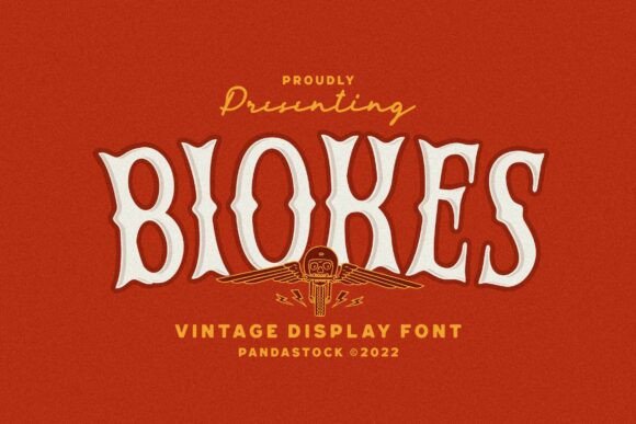 Biokes: The Vintage Display Font That Brings Retro Charm to Life