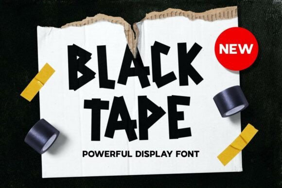Blacktape: The Bold Font for Creative Urban Expression