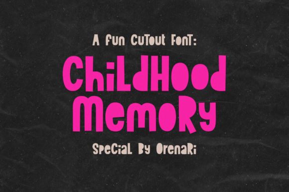 Childhood Memory: A Playful Font for Creative Projects