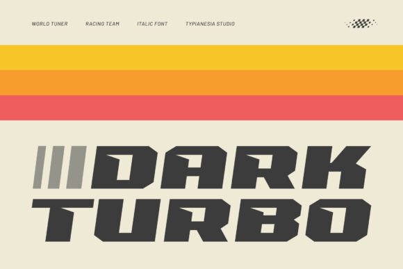 Dark Turbo: A Bold Typeface for High-Energy Design Projects
