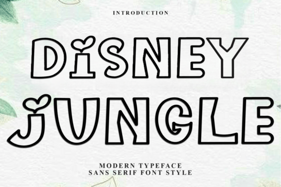 Disney Jungle Font: A Touch of Whimsy for Creative Projects