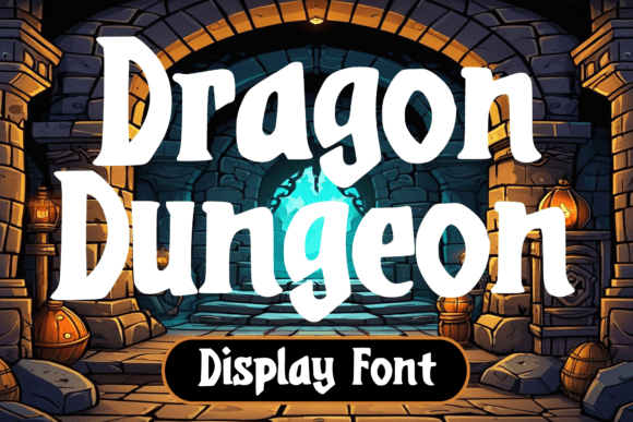 Dragon Dungeon: Your Go-To Font for Medieval Whimsy in Modern Design