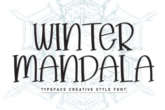 Embracing Winter Mandala: The Art of Typography in Seasonal Design