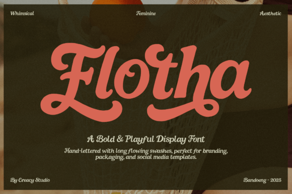 Flotha: A Playful Display Font for Creative Projects