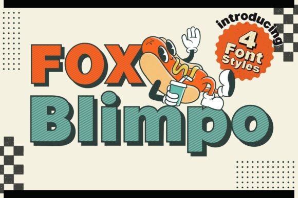 Fox Blimpo: A Bold, Playful Display Font for Nostalgic Design Projects