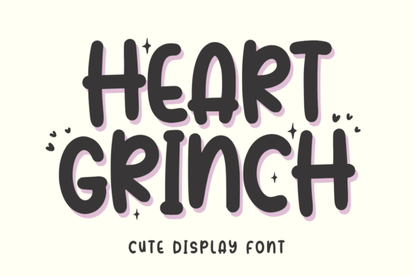Heart Grinch: A Playful Font for Festive and Fun Design Projects
