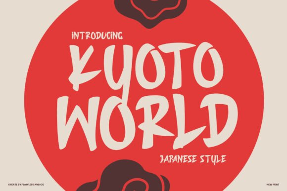 Kyoto World: A Dynamic Font with Japanese Flair