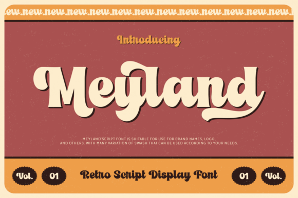Meyland: The Retro Script Font Bridging Vintage Charm and Modern Design