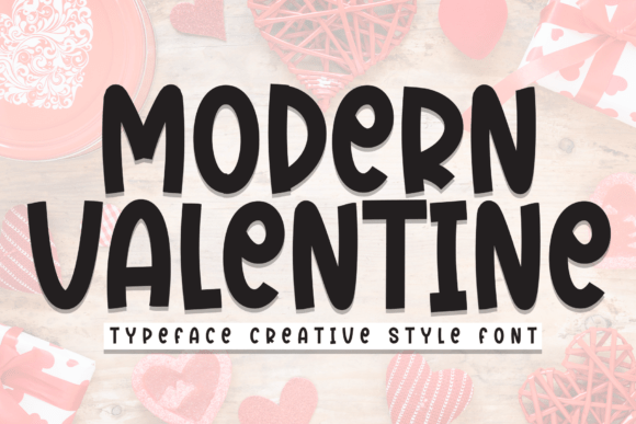 Modern Valentine: A Playful Font for Love and Creative Expression