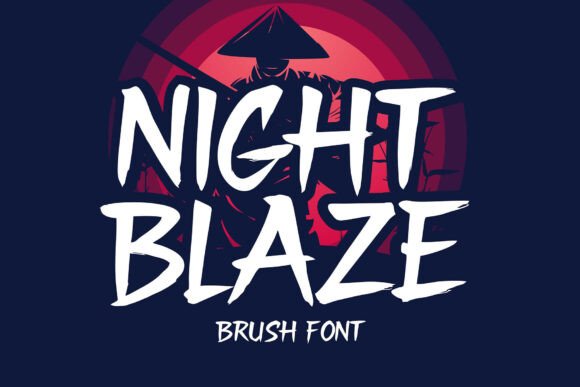 Night Blaze: Bold Typography with Raw Energy