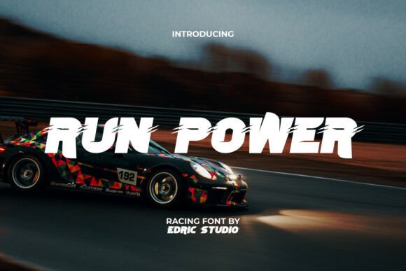 Run Power: Elevating Design with Dynamic Typography for High-Energy Themes