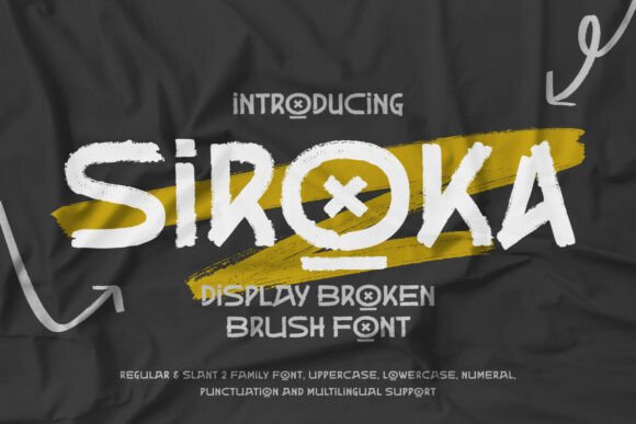 Siroka: A Bold Brush Font for Rebellious Design Workflows