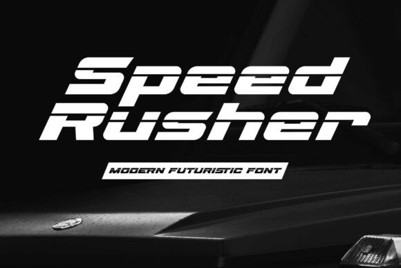 Speed Rusher – The Ultimate Sporty and Futuristic Font for Dynamic Designs