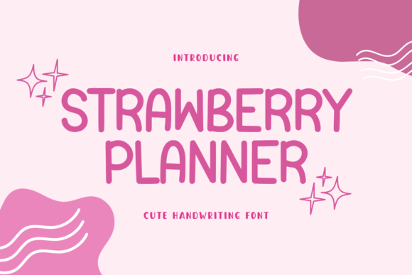 Strawberry Planner: A Whimsical Font for Creative Designs