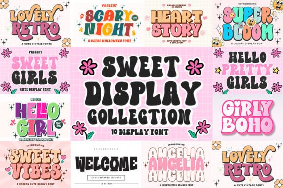 Sweet Display Collection: Nostalgic Font with Modern Flair