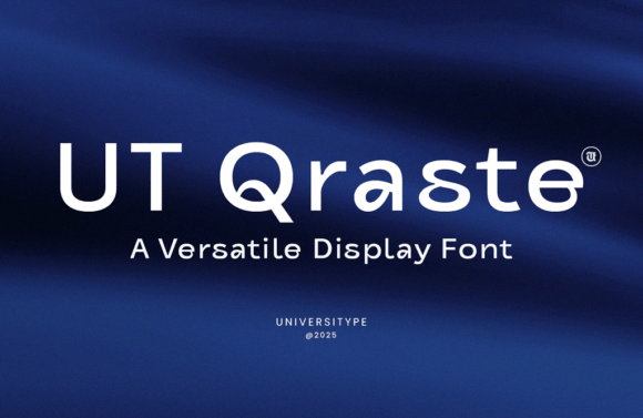 UT Qraste: A Modern Display Font with Playful Precision